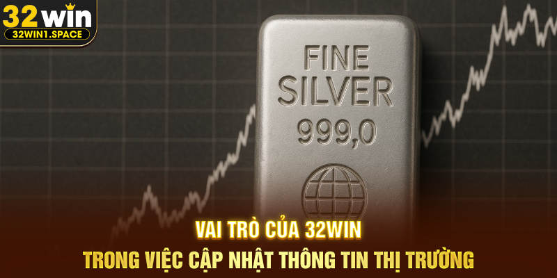 Giá Bạc Hôm Nay – Toàn Cảnh Biến Động Thị Trường Và Góc Nhìn Đầu Tư Cùng 32WIN 3 Vai Trò Của 32WIN Trong Việc Cập Nhật Thông Tin Thị Trường