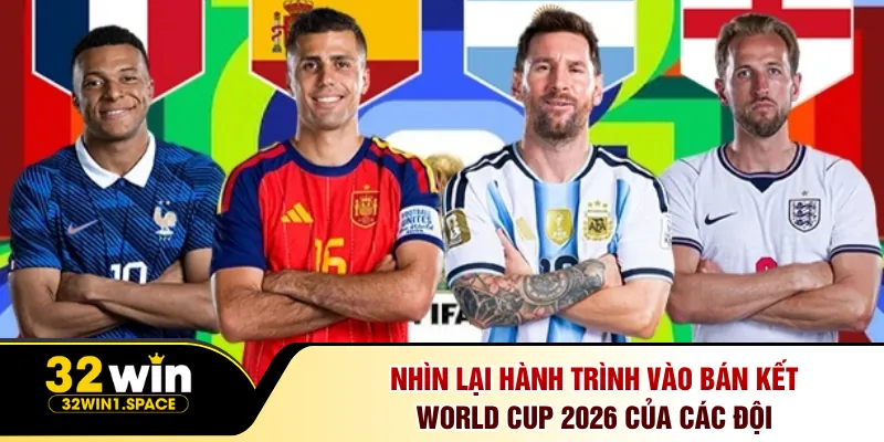 Nhìn lại hành trình vào bán kết World Cup 2026 của các đội